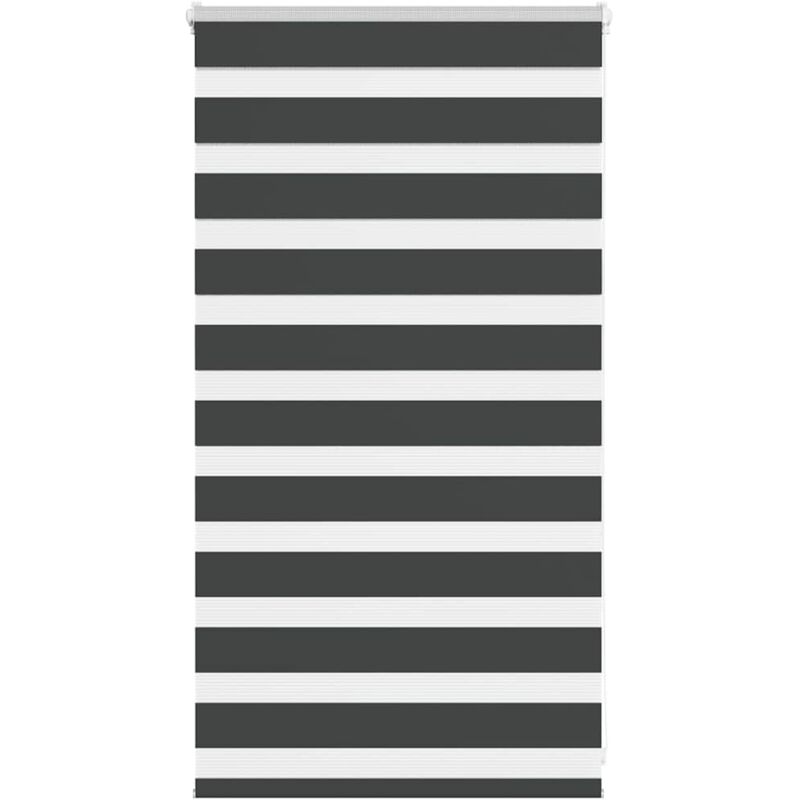 foto del prodotto tenda a rullo zebra nero larghezza tessuto 65,9 cm poliestere vidaxl