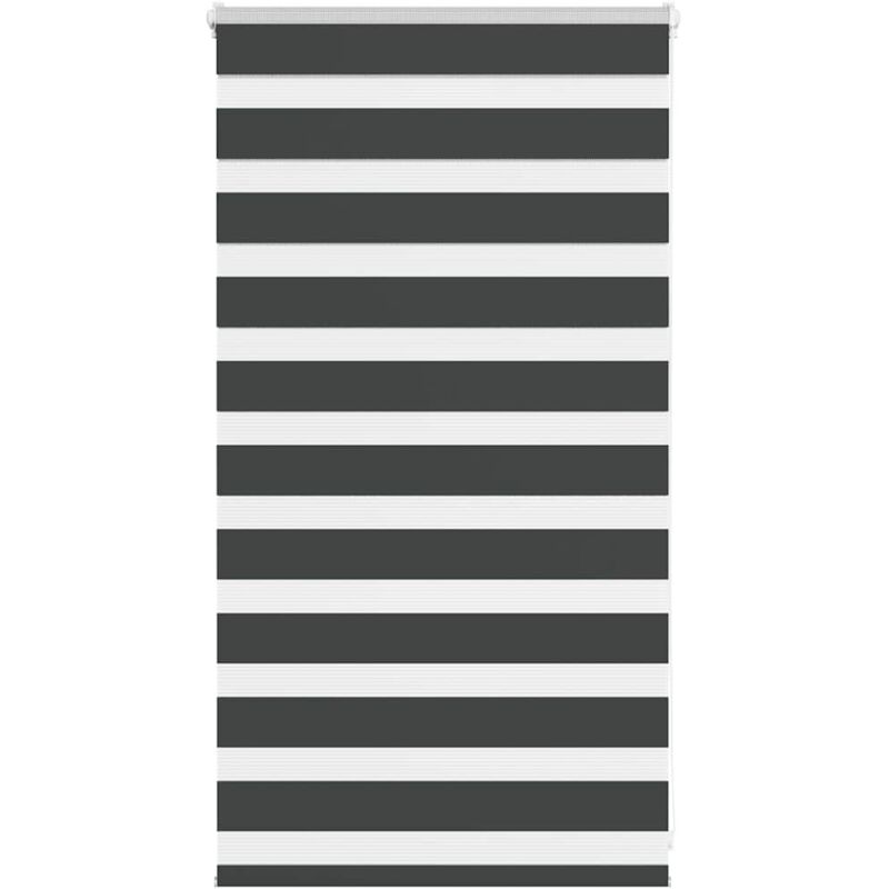 foto del prodotto tenda a rullo zebra nero larghezza tessuto 70,9 cm poliestere vidaxl