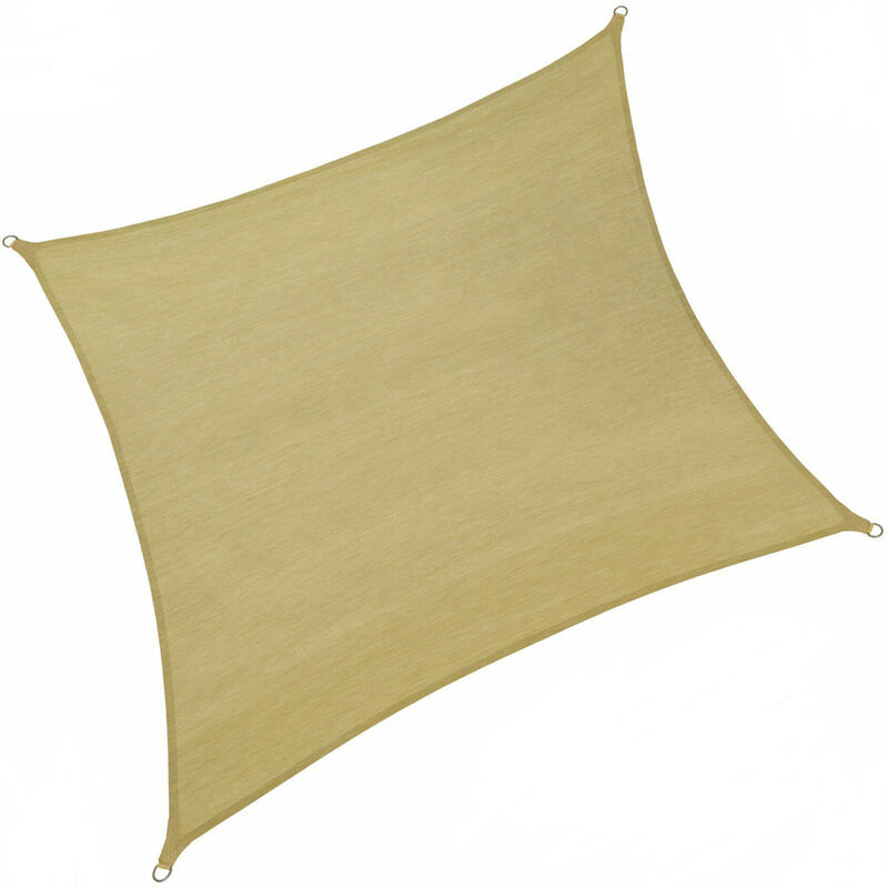 foto del prodotto tenda a vela ombreggiante parasole quadrata 3,6x3,6mt beige