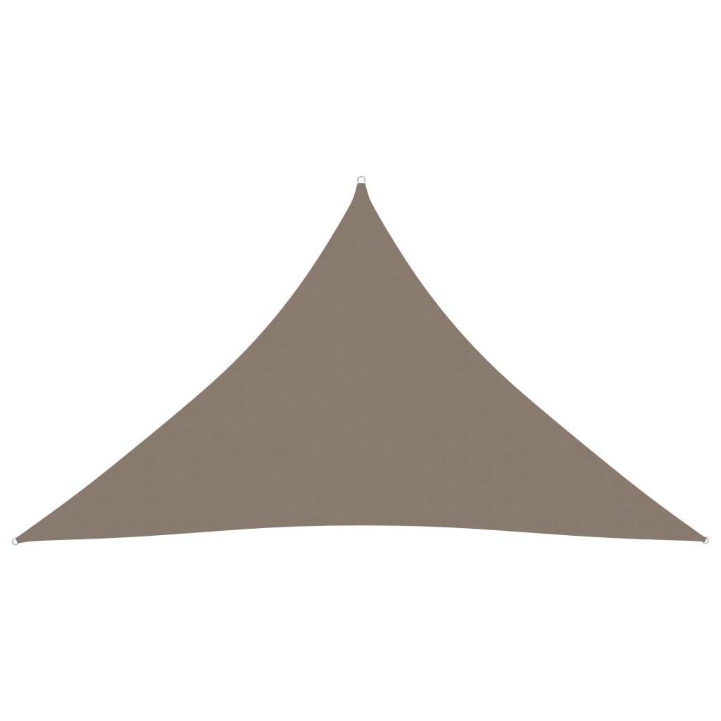 foto del prodotto tenda a vela parasole triangolare in tessuto oxford 5 x 5 x 6 m tortora 02 0009919