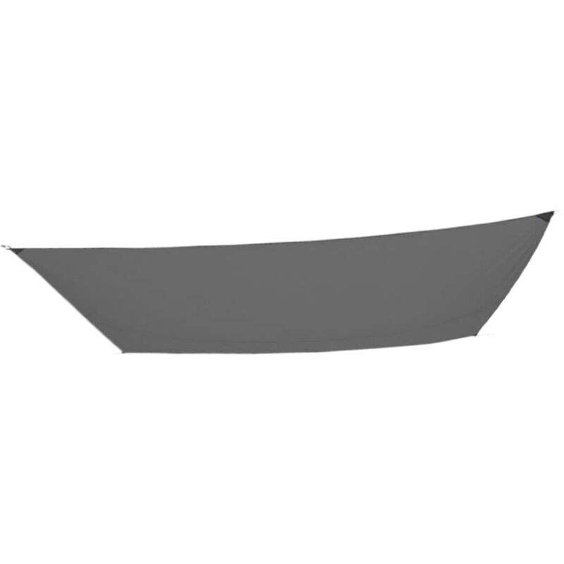 foto del prodotto tenda a vela rettangolare 400x300 cm grigio scuro per giardino o terrazza esterna, poliestere 160 g m , protezione solare, resistente, corde di