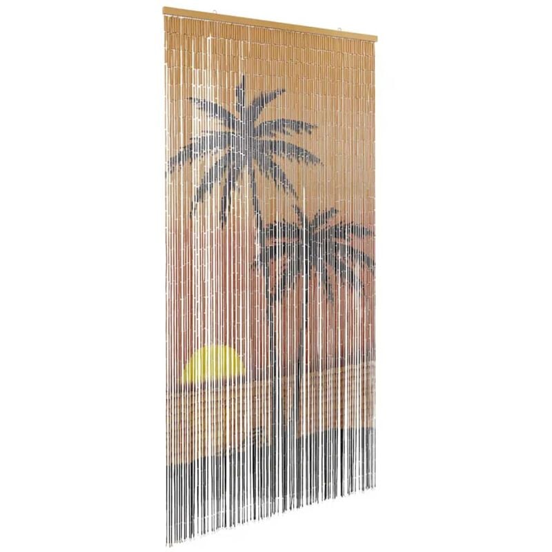 foto del prodotto tenda antimosche per porte stampa palma 100x200 cm bamb vidaxl