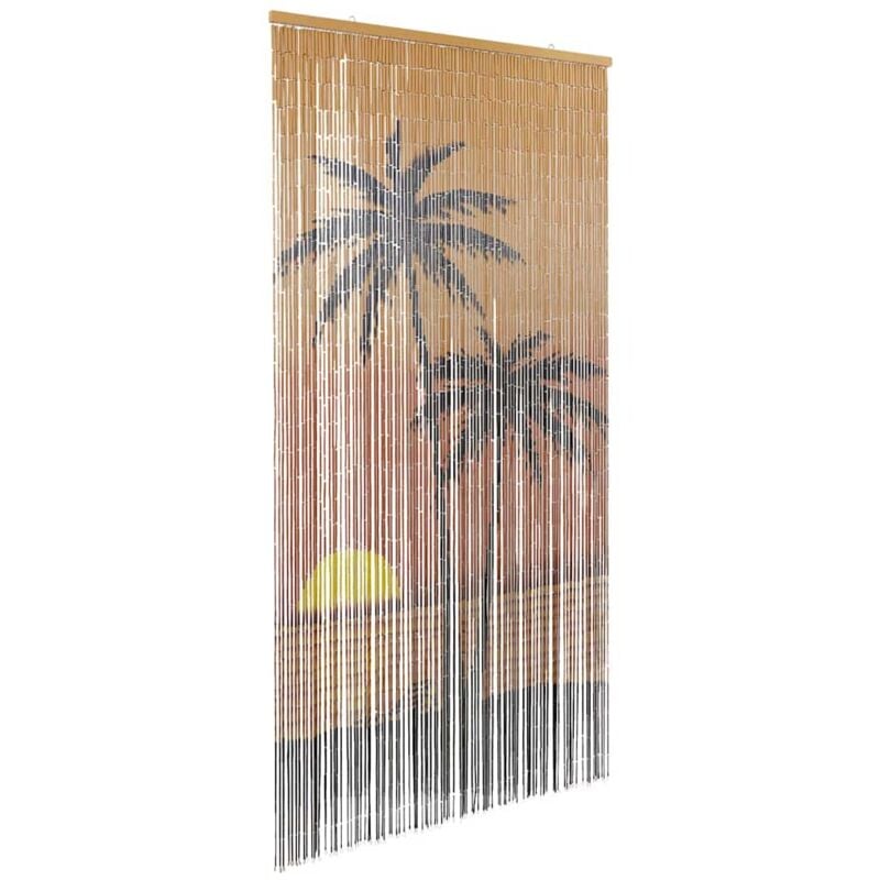 foto del prodotto tenda antimosche per porte stampa palma 90x220 cm bamb vidaxl