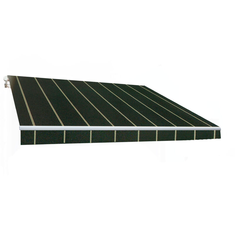foto del prodotto tenda avvolgibile 4x2,5 grigio scuro acrilico uv alluminio manovella