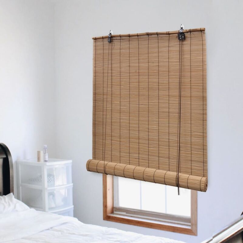 foto del prodotto tenda avvolgibile in bamb 100x220 cm marrone vidaxl