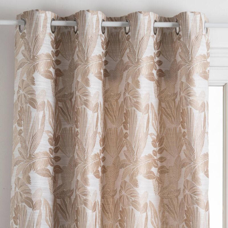 foto del prodotto tenda bejuco beige con motivo jacquard 140x260cm atmosphera cr ateur d int rieur