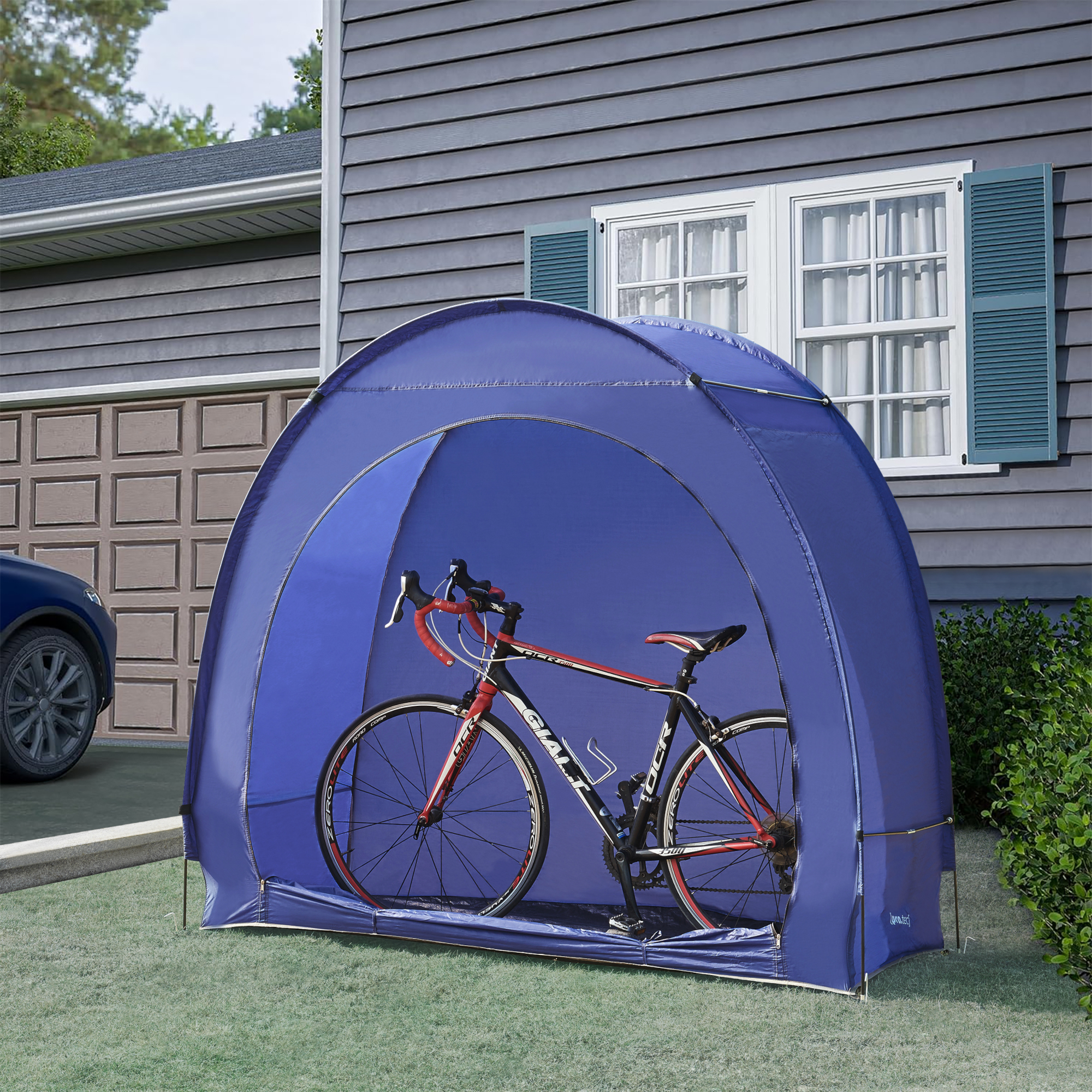 foto del prodotto tenda bergendal per 2 biciclette blu pro.tec