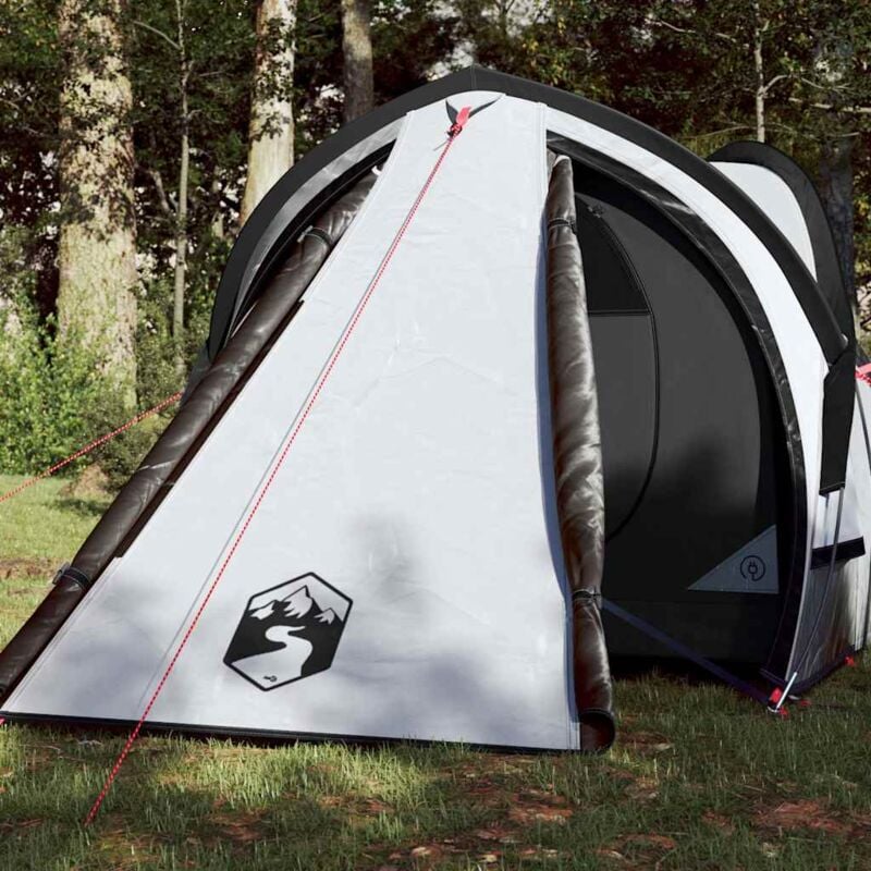 foto del prodotto tenda campeggio a cupola 2 persone bianca tessuto impermeabile vidaxl