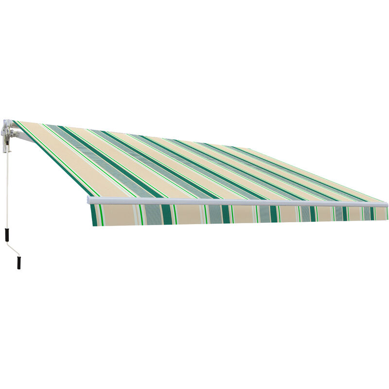 foto del prodotto tenda completa manuale smartsun 4x2,5m telo acrilico beige verde