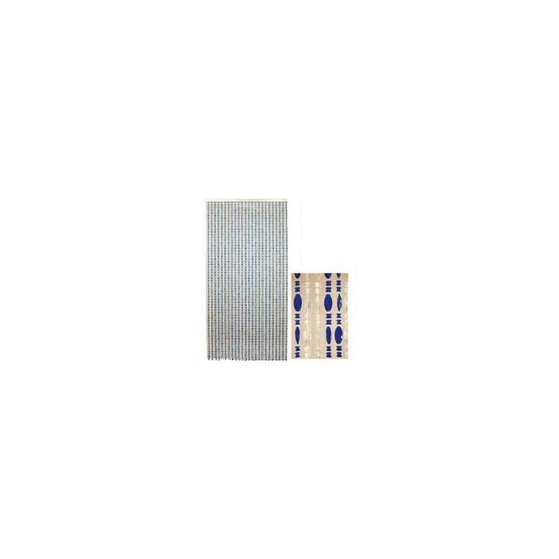 foto del prodotto tenda corallo blu cristallo 96 fili cm.120x230h.