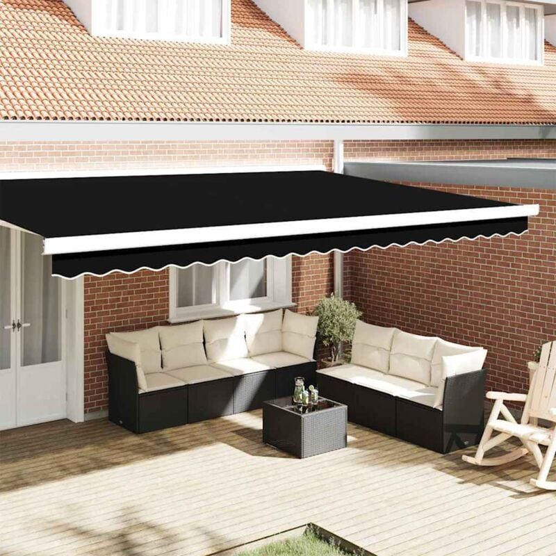 foto del prodotto tenda da balcone 5 m nera 4.8x0.2 m vidaxl