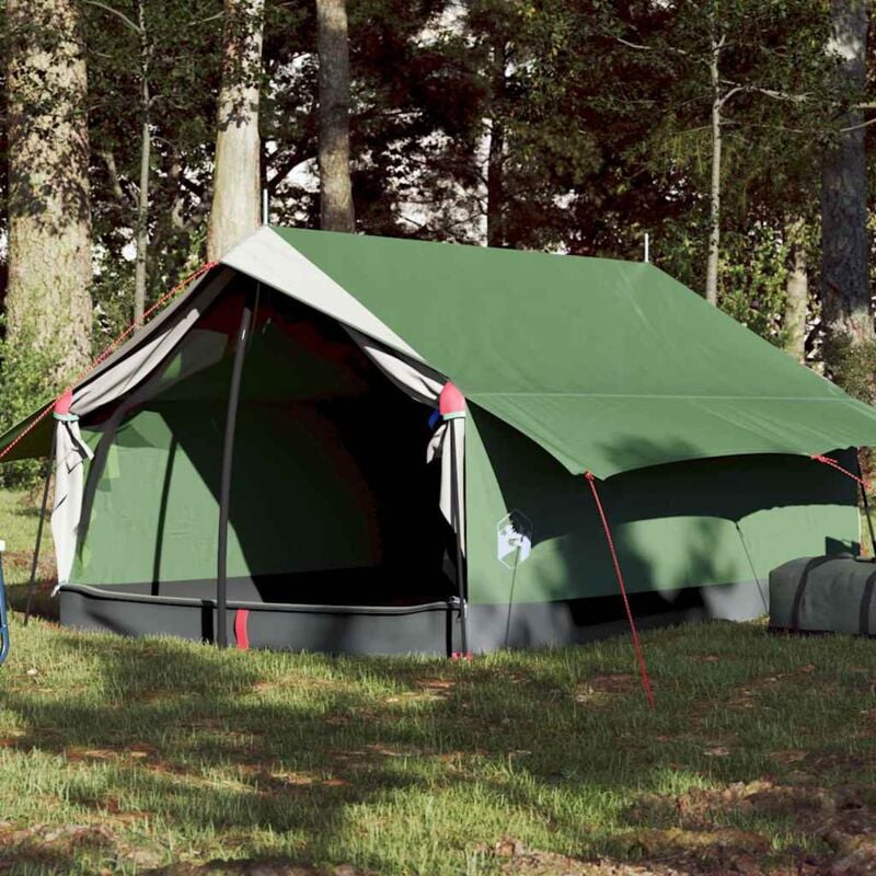 foto del prodotto tenda da campeggio per 2 persone verde impermeabile vidaxl