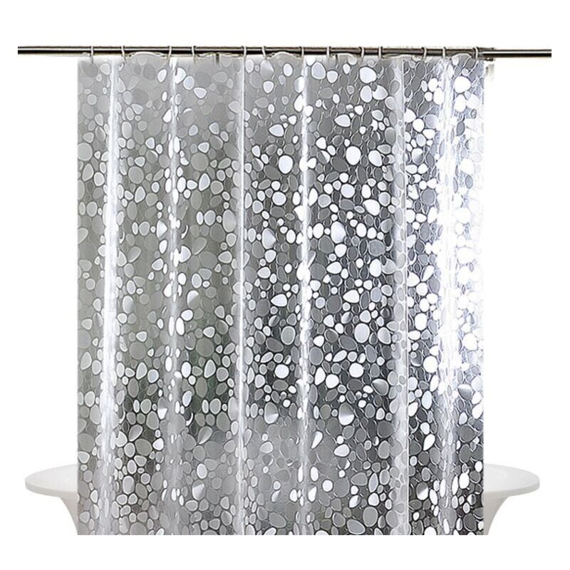 foto del prodotto tenda da doccia 180 x 200 cm, antimuffa, impermeabile, vasca da bagno, eva, anelli per tenda da doccia