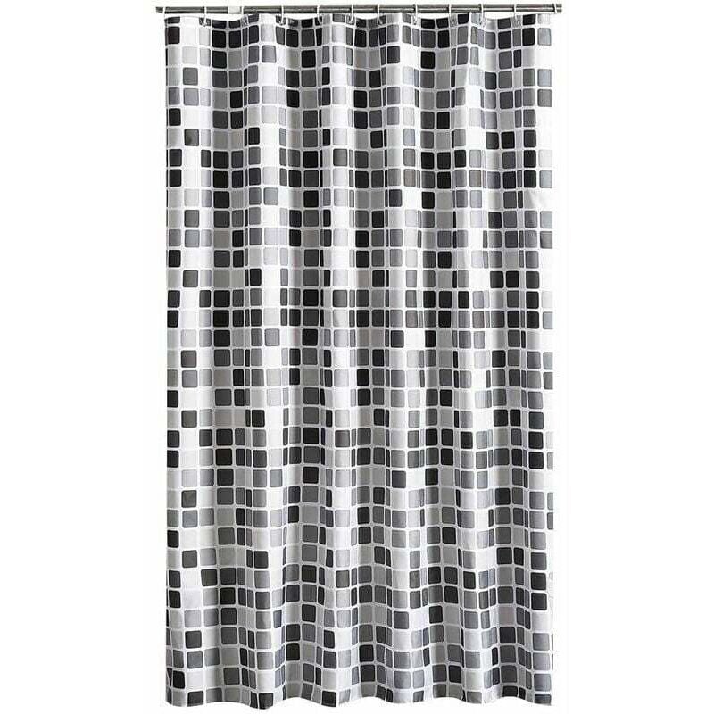 foto del prodotto tenda da doccia 200x240 cm lxa , antimuffa antibatterica idrorepellente tenda da doccia fodera in morbido tessuto di poliestere tende da bagno tenda