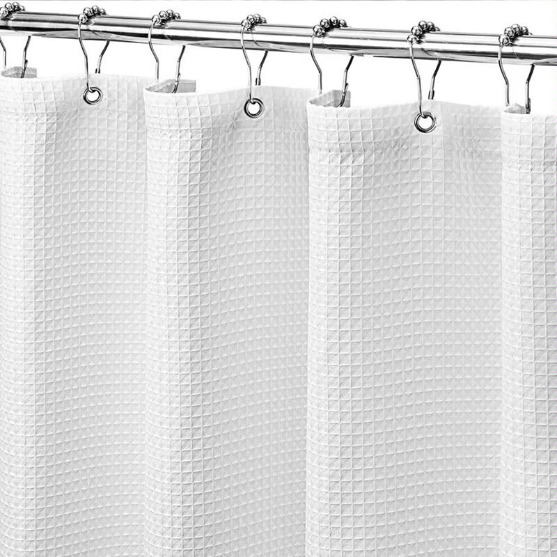 foto del prodotto tenda da doccia extra lunga a nido d ape 180 200 cm, tende da doccia in tessuto a nido d ape resistenti tende da doccia per bagno di qualit 