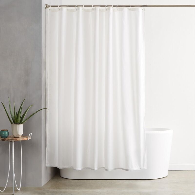 foto del prodotto tenda da doccia in poliestere 180 x 200 cm bianco lablanc