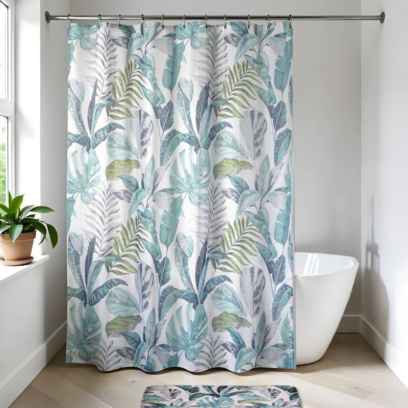 foto del prodotto tenda da doccia in poliestere 180x200 cm jardin d hiver tendance