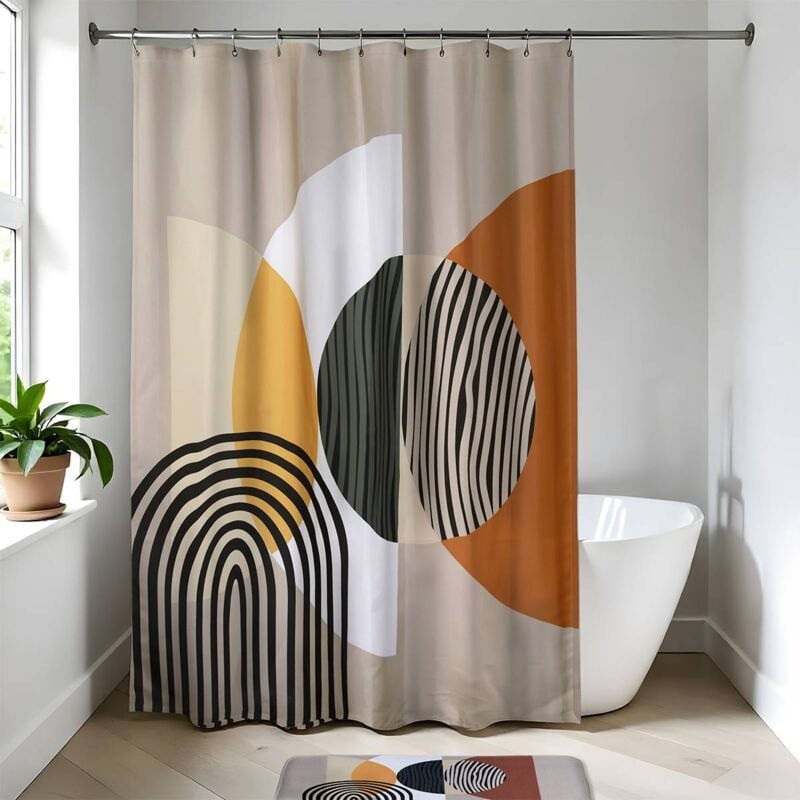 foto del prodotto tenda da doccia in poliestere 180x200 cm trendy tendance