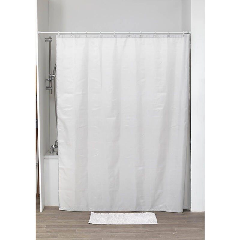 foto del prodotto tenda da doccia in poliestere 180x200cm 12 anelli pp bianco tendance