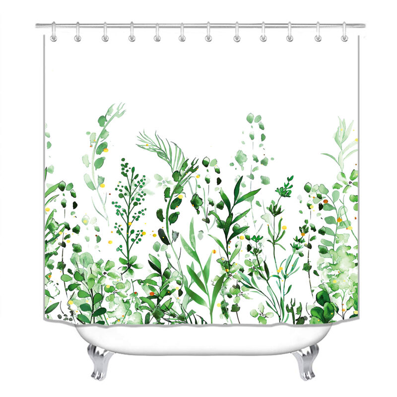 foto del prodotto tenda da doccia in poliestere antimuffa 180x200 cm, tenda da bagno in tessuto lavabile con stampa digitale e 12 ganci gratuiti sollbry