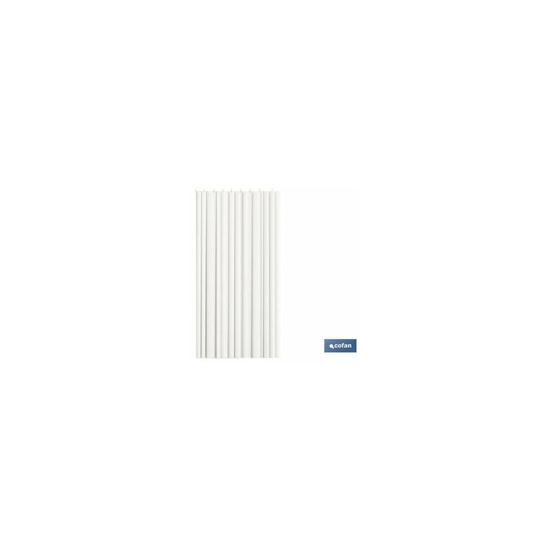 foto del prodotto tenda da doccia in poliestere bianco lisbona 220x200 cm