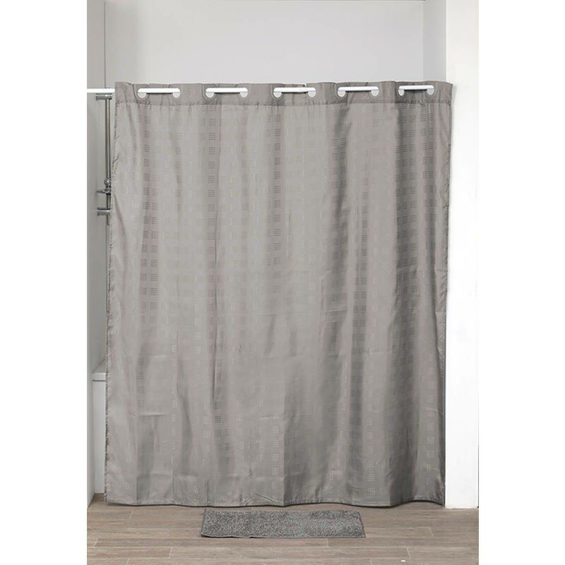 foto del prodotto tenda da doccia in poliestere con occhielli integrati 180x200cm taupe tendance