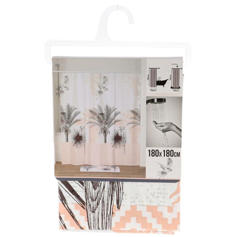 foto del prodotto tenda da doccia peva 180x180 cm django tendance