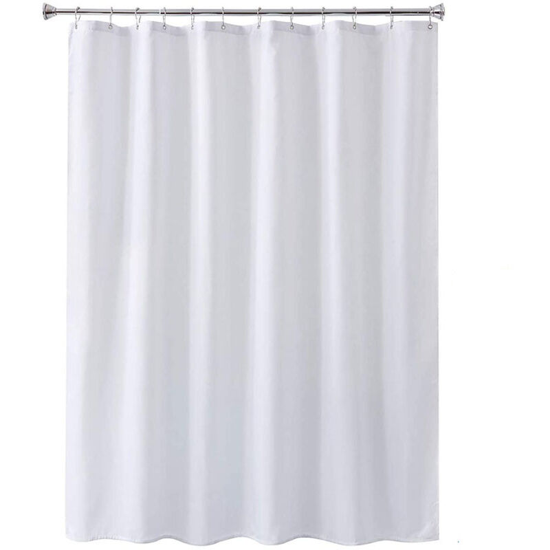 foto del prodotto tenda da doccia spessa e solida, impermeabile e resistente alla muffa, tenda da doccia impermeabile in poliestere, tenda impermeabile per bagno,