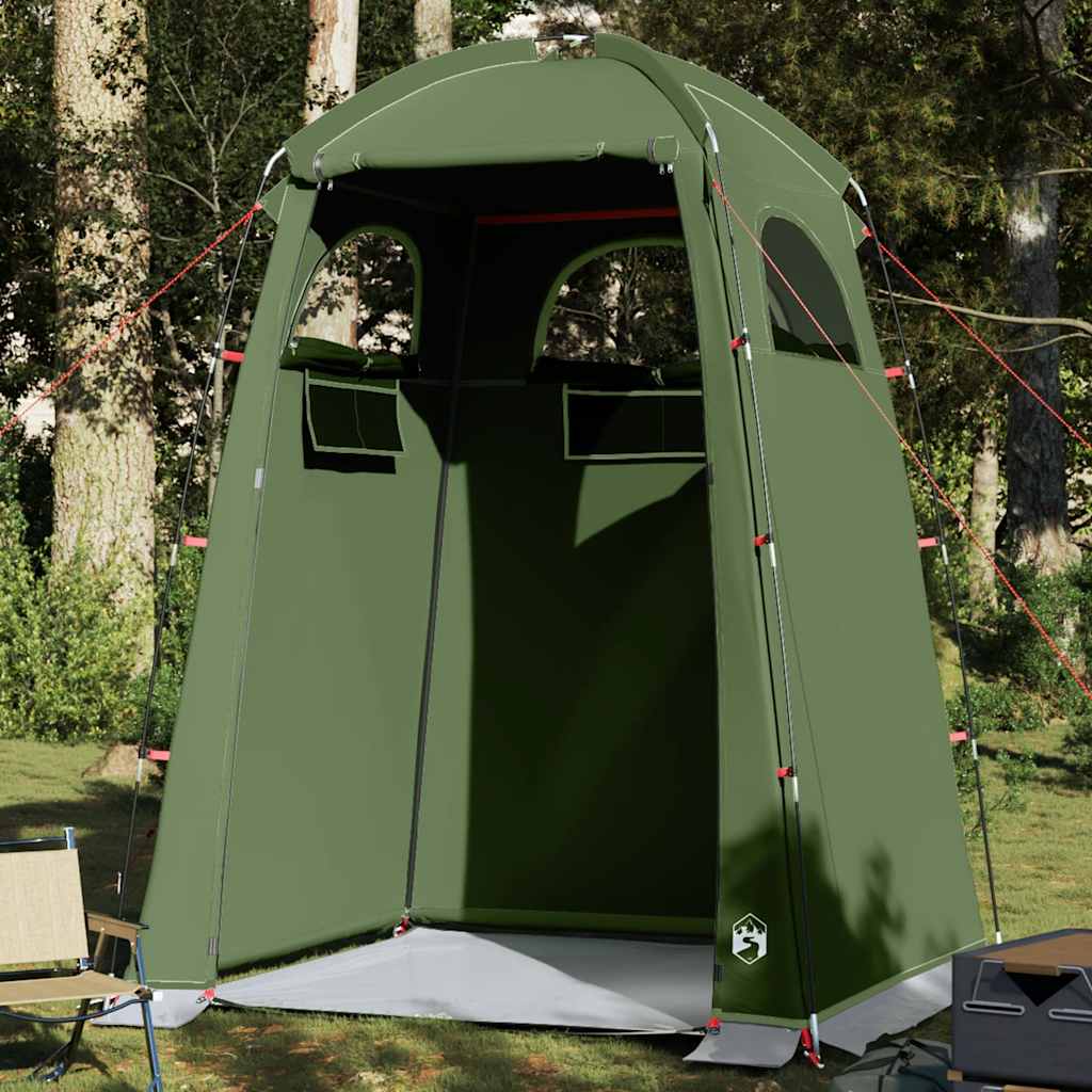 foto del prodotto tenda da doccia verde oliva impermeabile