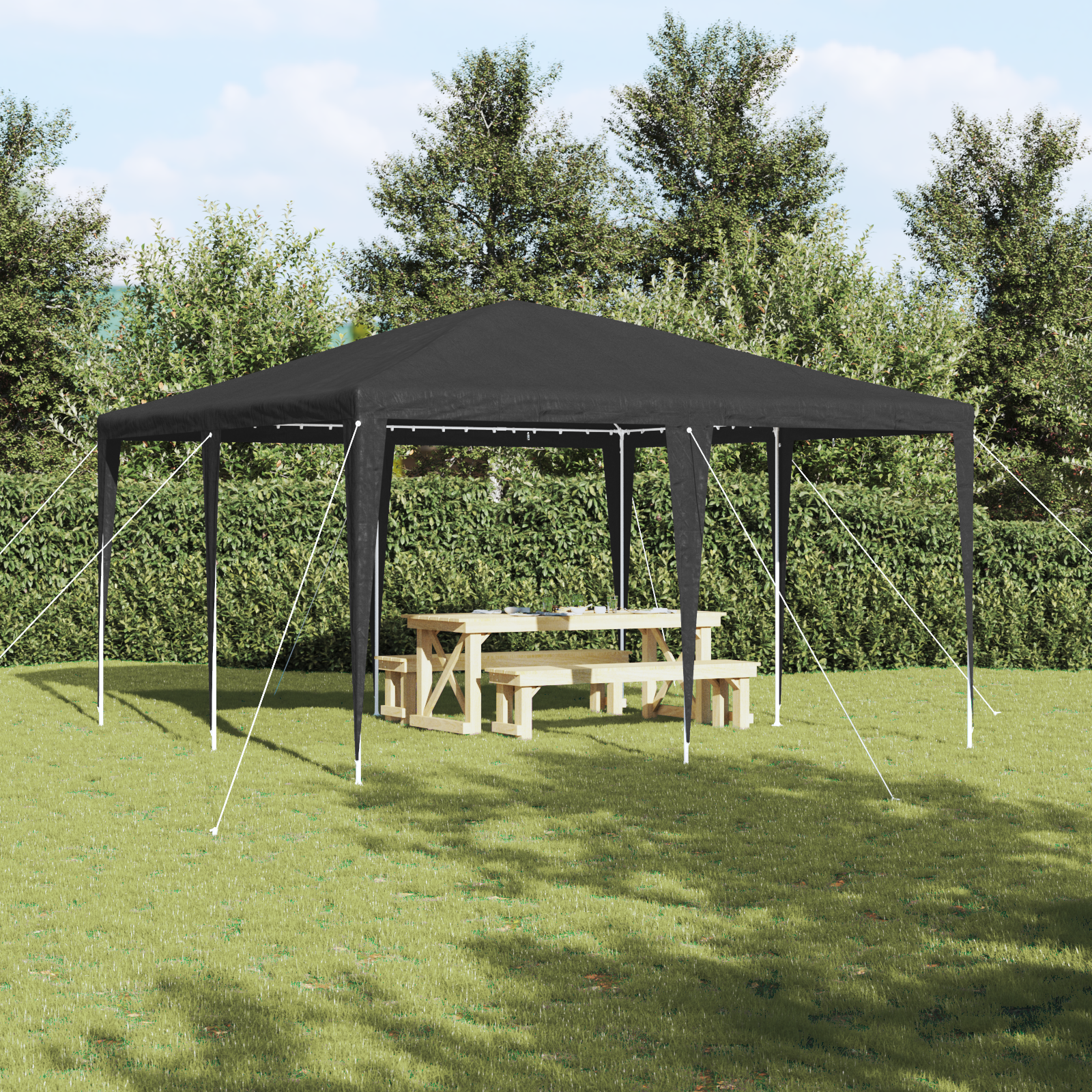 foto del prodotto tenda da festa antracite 4x4 m pe