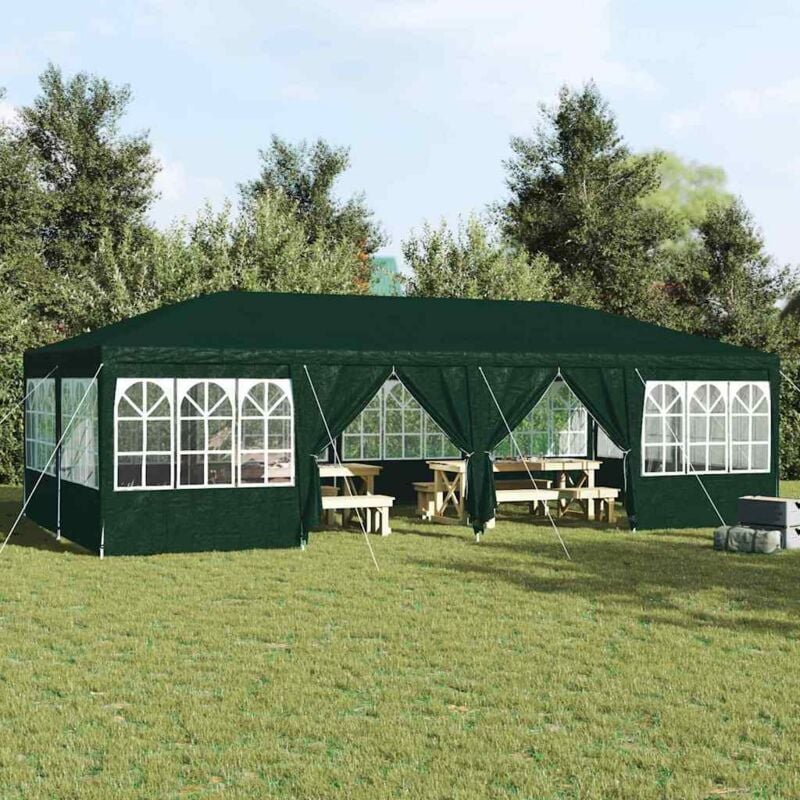 foto del prodotto tenda da festa con 12 pareti verdi 8x4 m in pe vidaxl