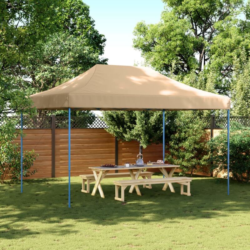 foto del prodotto tenda da festa pieghevole pop up beige 440x292x315 cm vidaxl