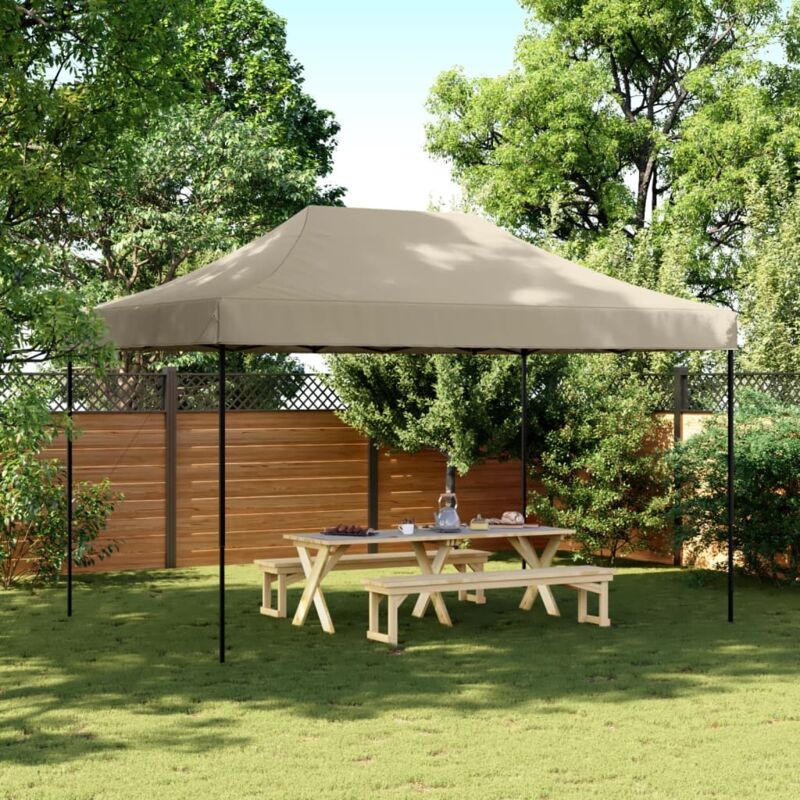 foto del prodotto tenda da festa pieghevole pop up tortora 292x292x315 cm vidaxl