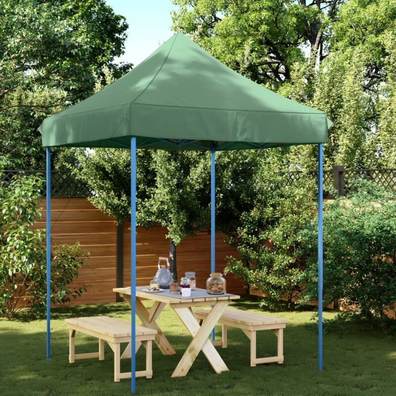 foto del prodotto tenda da festa pieghevole pop up verde 200x200x306 cm vidaxl