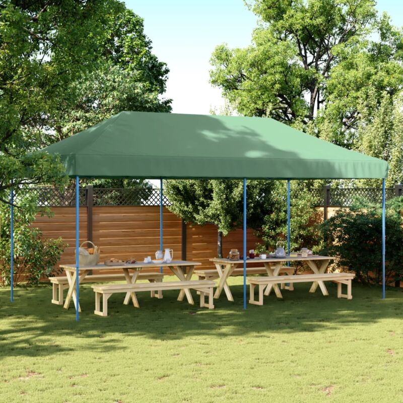 foto del prodotto tenda da festa pieghevole pop up verde 580x292x315 cm vidaxl