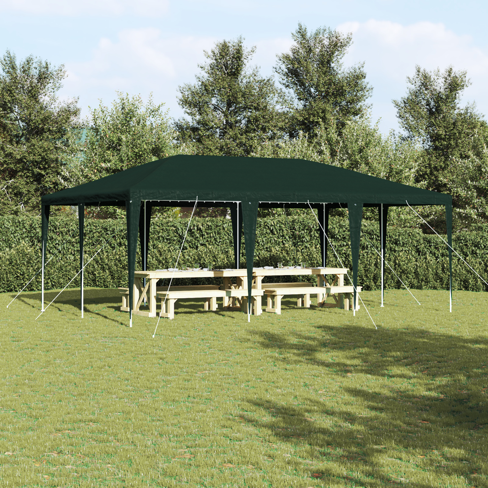 foto del prodotto tenda da festa verde 6x4 m pe