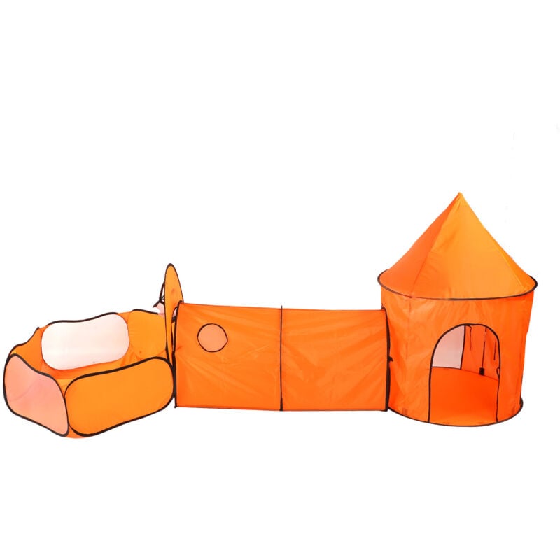 foto del prodotto tenda da gioco portatile per bambini e tunnel strisciante casetta da gioco pieghevole per interni ed esterni eosnow
