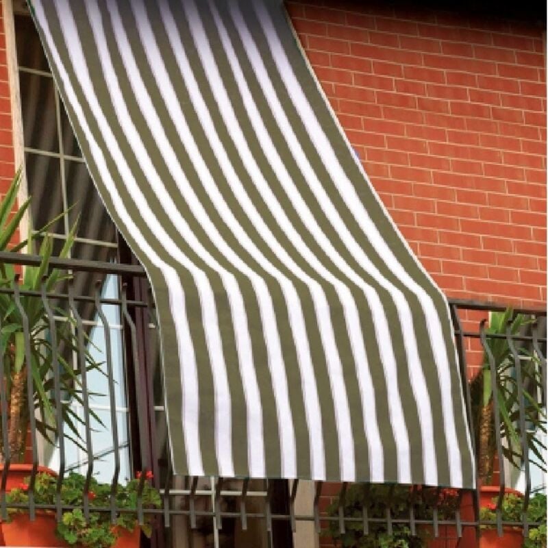 foto del prodotto tenda da sole a caduta 145x250 cm in cotone e poliestere impermeabile per balconi cortili e terrazze ecr 
