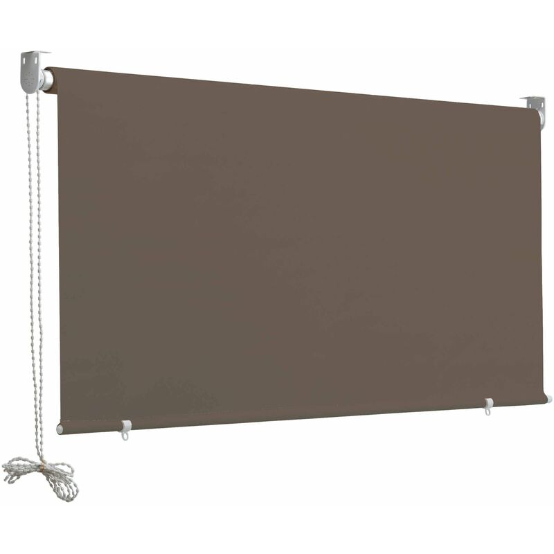 foto del prodotto tenda da sole a caduta 2,5x1,5m in poliestere marrone
