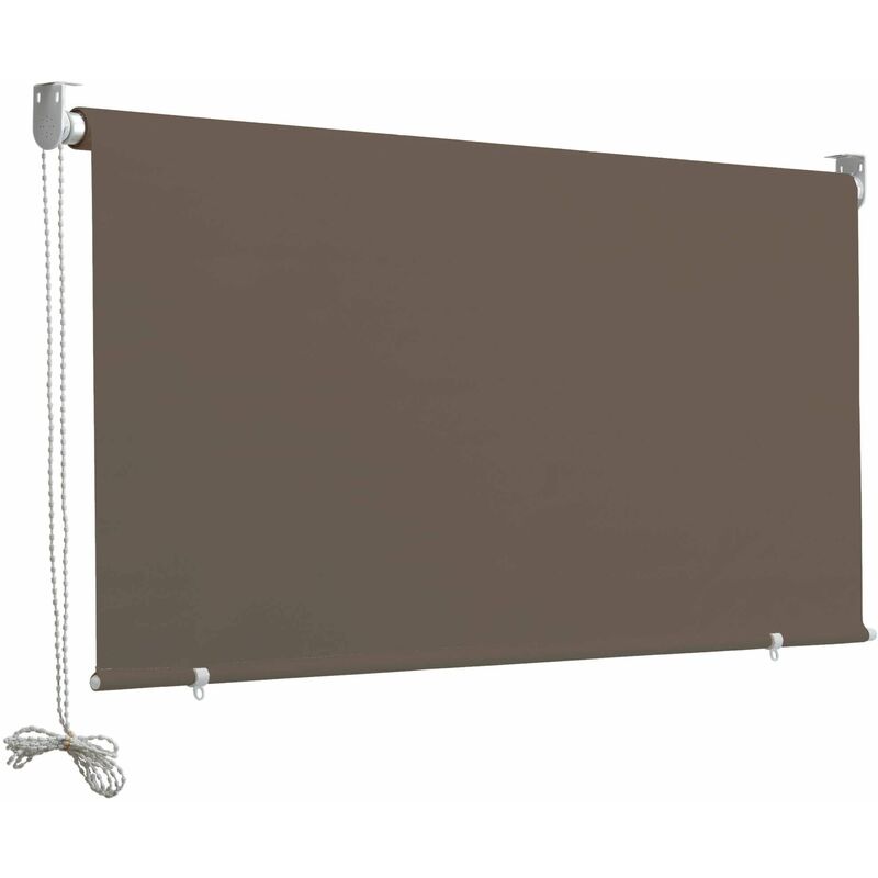 foto del prodotto tenda da sole a caduta 2,5x2m in poliestere marrone