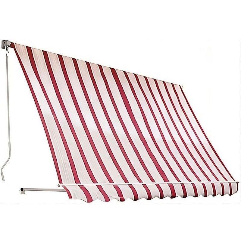foto del prodotto tenda da sole a caduta 300x250 riga rossa con bracci senza cassone