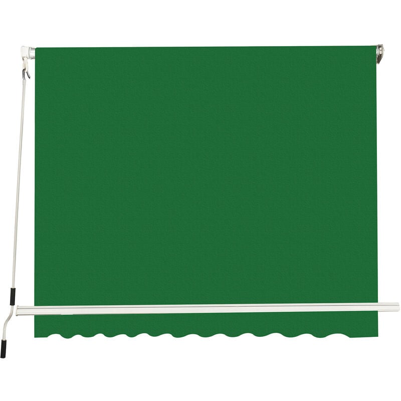 foto del prodotto tenda da sole a caduta con bracci 245x245 cm verde