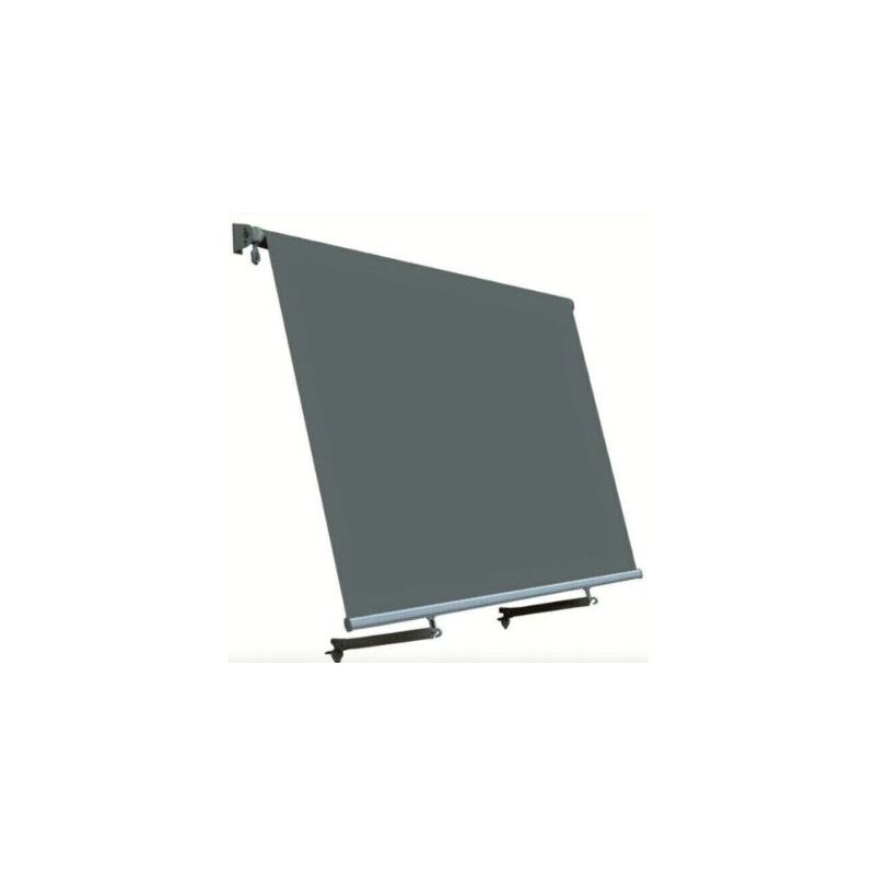 foto del prodotto tenda da sole a caduta inclinazione fissa cm 250 x 250 cm grigio antracite senza cassone
