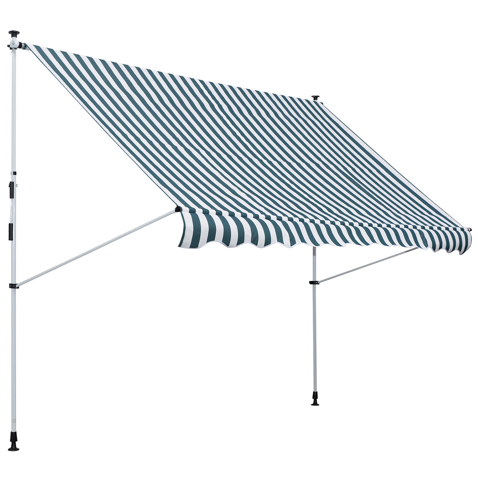 foto del prodotto tenda da sole a muro 300x150 cm in metallo e poliestere verde