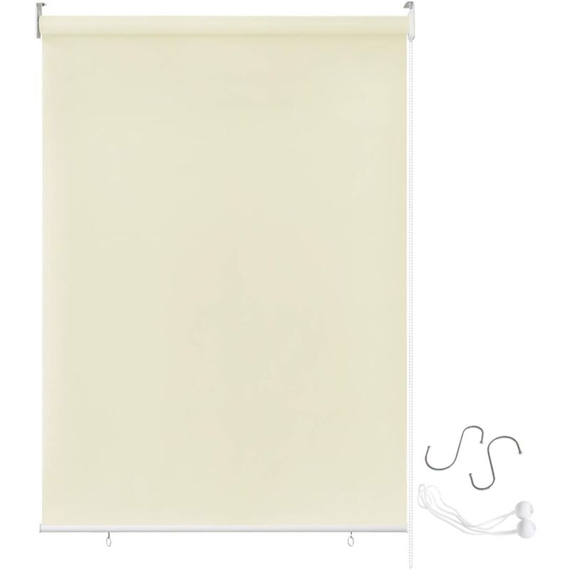 foto del prodotto tenda da sole a rullo per esterno balcone tende verticali, resistente alle intemperie, anti uv, protezione solare per finestre e porte, 180 x 240 cm