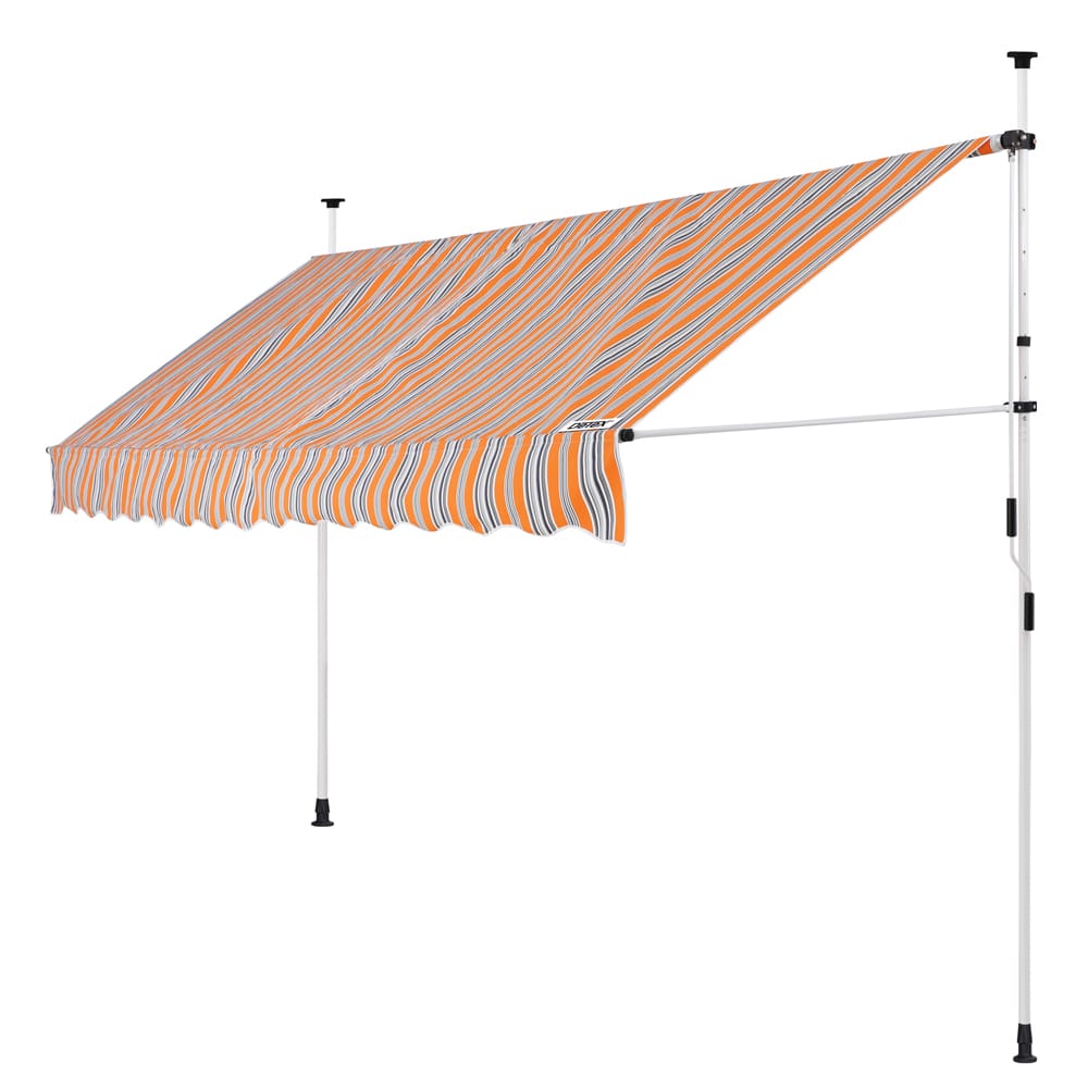 foto del prodotto tenda da sole arancione nero bianco 400cm