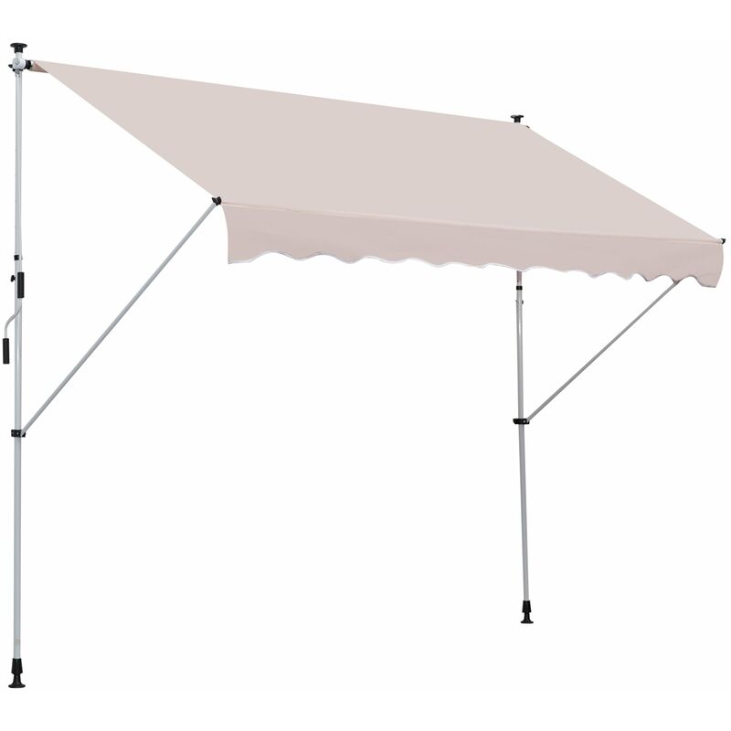 foto del prodotto tenda da sole avvolgibile 3x1.5m autoportante beige