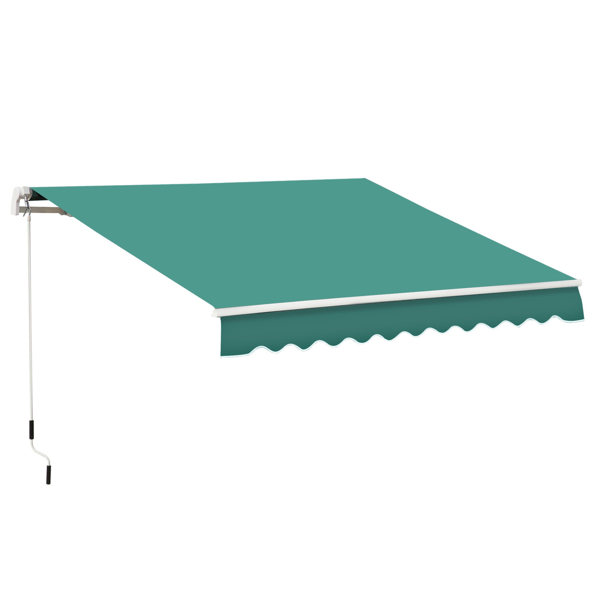 foto del prodotto tenda da sole avvolgibile a parete 3x2.5m verde scuro