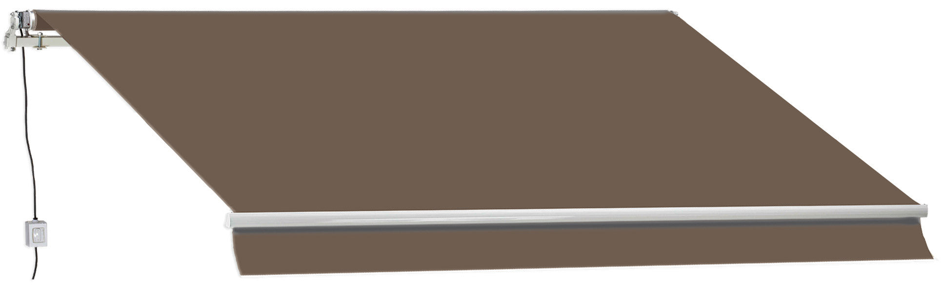 foto del prodotto tenda da sole barra quadra motorizzata 3x2m fadi marrone