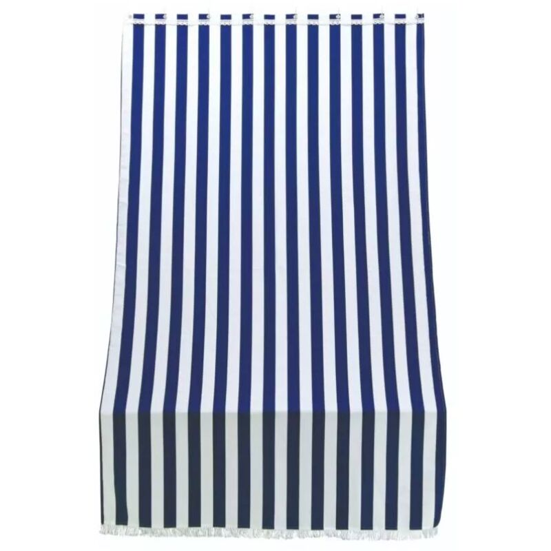 foto del prodotto tenda da sole con anelli per porta essenza righe blu h 300x140 cm